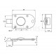 PUSH BUTTON CATCH LOCK / BRASS